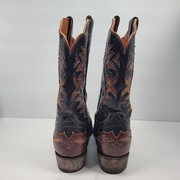 Dan Post Men's Brown Black Western Cowboy Boots DP2565 US Size 13D - Picture 4 of 11